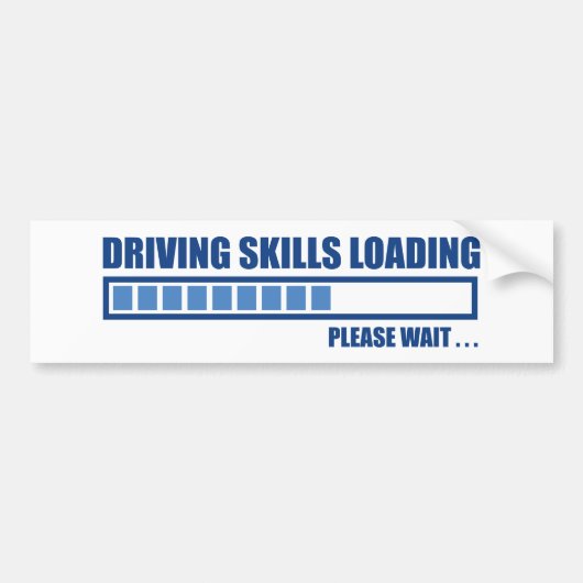 Belading rijvaardigheid bumpersticker (Voorkant)