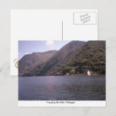 Belaggio, het meer briefkaart (Voorkant / Achterkant)