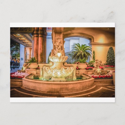 Belagio Las Vegas Nevada Fountain Resort Hotel Briefkaart (Voorkant)
