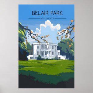 Belair Park West Dulwich Londen Reisposter Poster