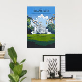 Belair Park West Dulwich Londen Reisposter Poster (Thuiskantoor)