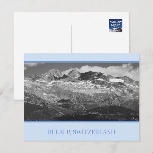 Belalp and Hohstock, Zwitserland Briefkaart (Voorkant / Achterkant)
