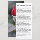 Belang van de Kaart van Love Prayer (Voorkant / Achterkant)