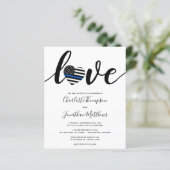 Belangenbehartiging van de politie met een blauwe  (Staand voorkant)