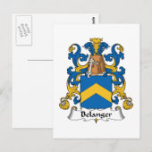 Belanger Family Crest Briefkaart (Voorkant / Achterkant)