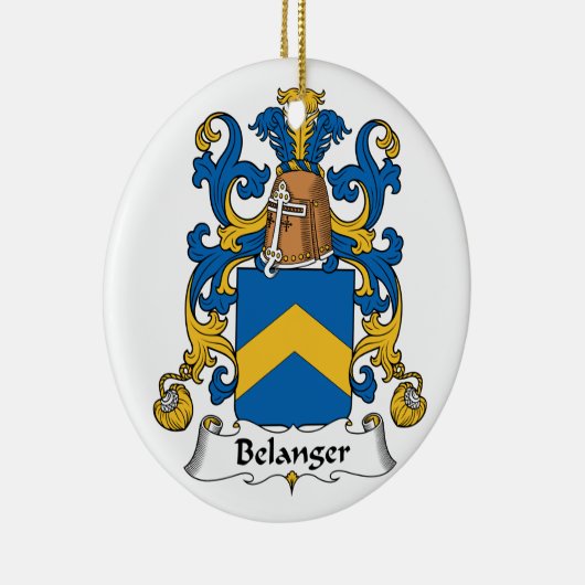 Belanger Family Crest Keramisch Ornament (Rechts)