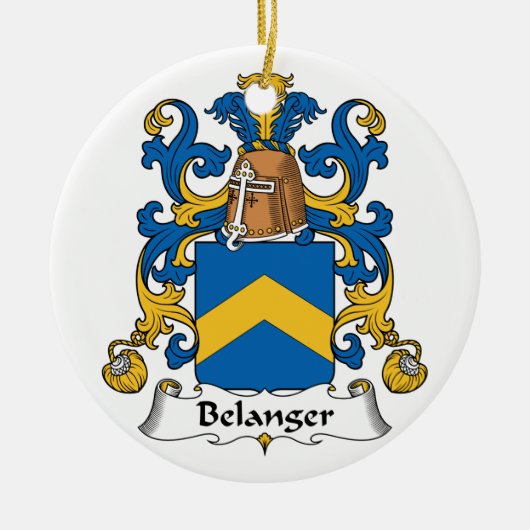 Belanger Family Crest Keramisch Ornament (Voorkant)