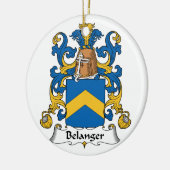 Belanger Family Crest Keramisch Ornament (Links)