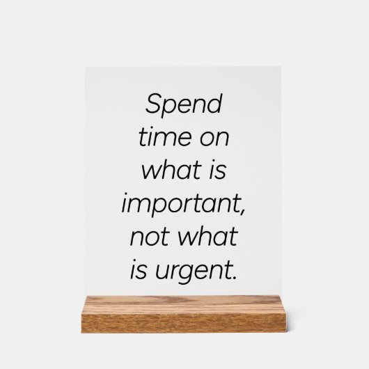 Belangrijk Acrylteken Acryl Bord (Voorkant)