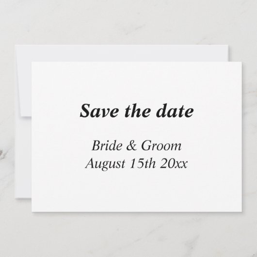 Belangrijk bewaar de datum bruiloft herinneringska save the date (Achterkant)