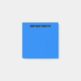 Belangrijk blauw post-it® notes