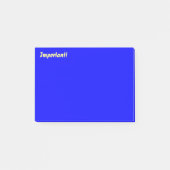 Belangrijk Deep Blue Post-it® Notes (Voorkant)