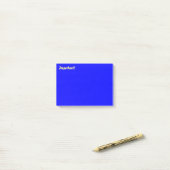 Belangrijk Deep Blue Post-it® Notes (Op bureau)