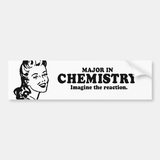BELANGRIJK IN CHEMISTRIE - BEELD DE REACTIE T-shir Bumpersticker (Voorkant)
