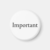 Belangrijk Magneet (Voorkant)