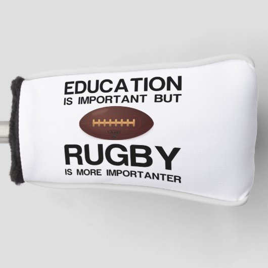 BELANGRIJK ONDERWIJS VOOR HET BELANG VAN RUGBY GOLFHEADCOVER (Voorkant)