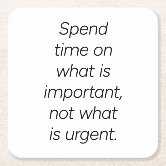 Belangrijk Onderzetter papier (Voorkant)