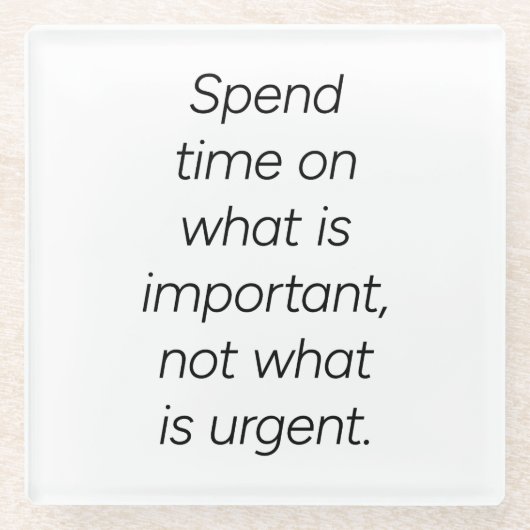 Belangrijk Onderzetter van glas (Voorkant)