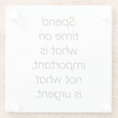 Belangrijk Onderzetter van glas (Achterkant)