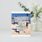 belangrijk strand van west florida briefkaart (Staand voorkant)