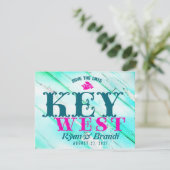 BELANGRIJK WEST-hout Bespaar de datum Save The Date (Staand voorkant)