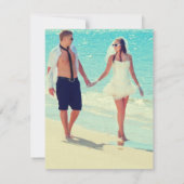 BELANGRIJK WEST-hout Bespaar de datum Save The Date (Achterkant)