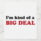 belangrijk wijn etiket (Enkel label)