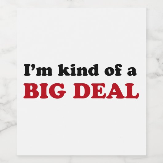 belangrijk wijn etiket (Enkel label)