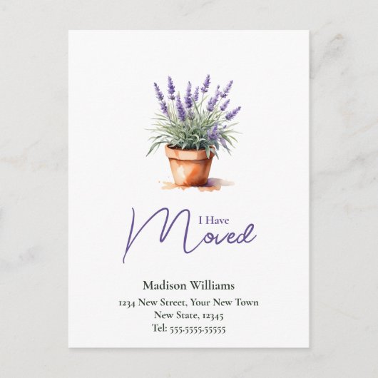 Belangrijke adreswijziging | Verplaatsingsaankondi Briefkaart (Voorkant)