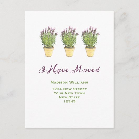 Belangrijke adreswijziging | Verplaatsingsaankondi Briefkaart (Voorkant)