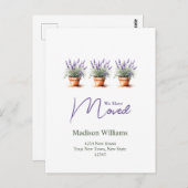 Belangrijke adreswijziging | Verplaatsingsaankondi Briefkaart (Voorkant / Achterkant)