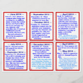 Belangrijke belastingdata 2014 / Helplines Pamphle Flyer (Achterkant)