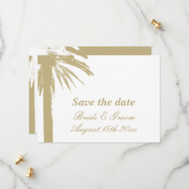 Belangrijke bewaar de datum palm beach trouwkaarte save the date