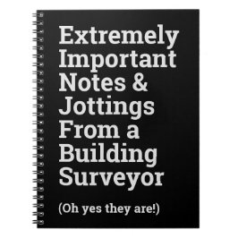 Belangrijke bouwenquête notitieboek