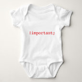 belangrijke code css nerd parent gift romper (Voorkant)