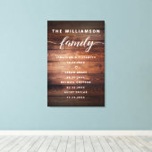 Belangrijke data voor familie canvas afdruk (Insitu (Houten vloer))