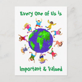 Belangrijke en gewaardeerde kinderen briefkaart