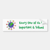 Belangrijke en gewaardeerde kinderen bumpersticker (Voorkant)