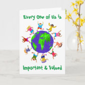 Belangrijke en gewaardeerde kinderen kaart (Gele Bloem)