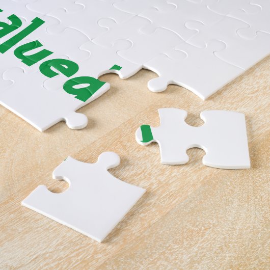 Belangrijke en gewaardeerde kinderen legpuzzel (Zijkant)