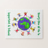 Belangrijke en gewaardeerde kinderen legpuzzel (Horizontaal)