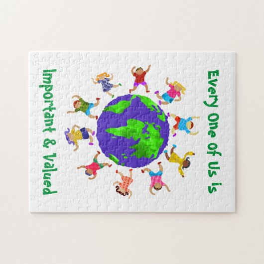 Belangrijke en gewaardeerde kinderen legpuzzel (Horizontaal)