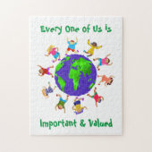 Belangrijke en gewaardeerde kinderen legpuzzel (Verticaal)