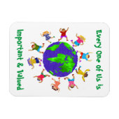 Belangrijke en gewaardeerde kinderen magneet (Horizontaal)