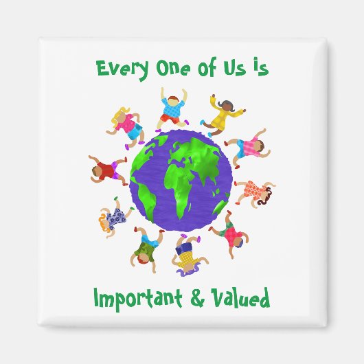 Belangrijke en gewaardeerde kinderen magneet (Voorkant)