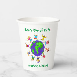 Belangrijke en gewaardeerde kinderen papieren bekers