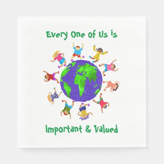 Belangrijke en gewaardeerde kinderen servet (Voorkant)