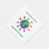 Belangrijke en gewaardeerde kinderen servet (Hoek)