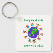 Belangrijke en gewaardeerde kinderen sleutelhanger (Voorkant)