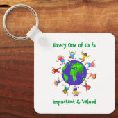 Belangrijke en gewaardeerde kinderen sleutelhanger (Voorkant)